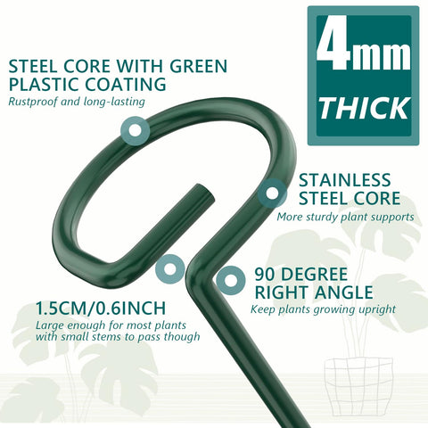 MAFONE plant stake with 3cm stem slot highlights easy stem placement.