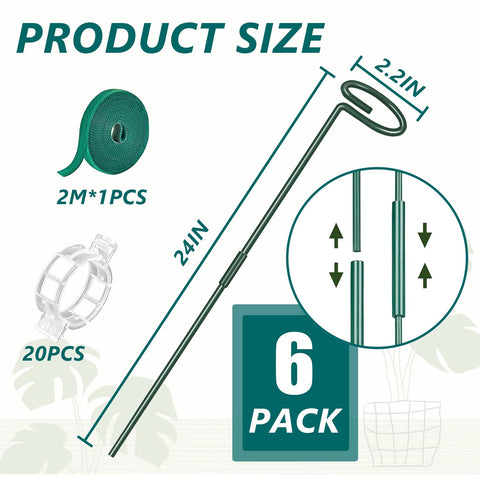 MAFONE stakes close-up shows green anti-rust coating for long-lasting garden use.