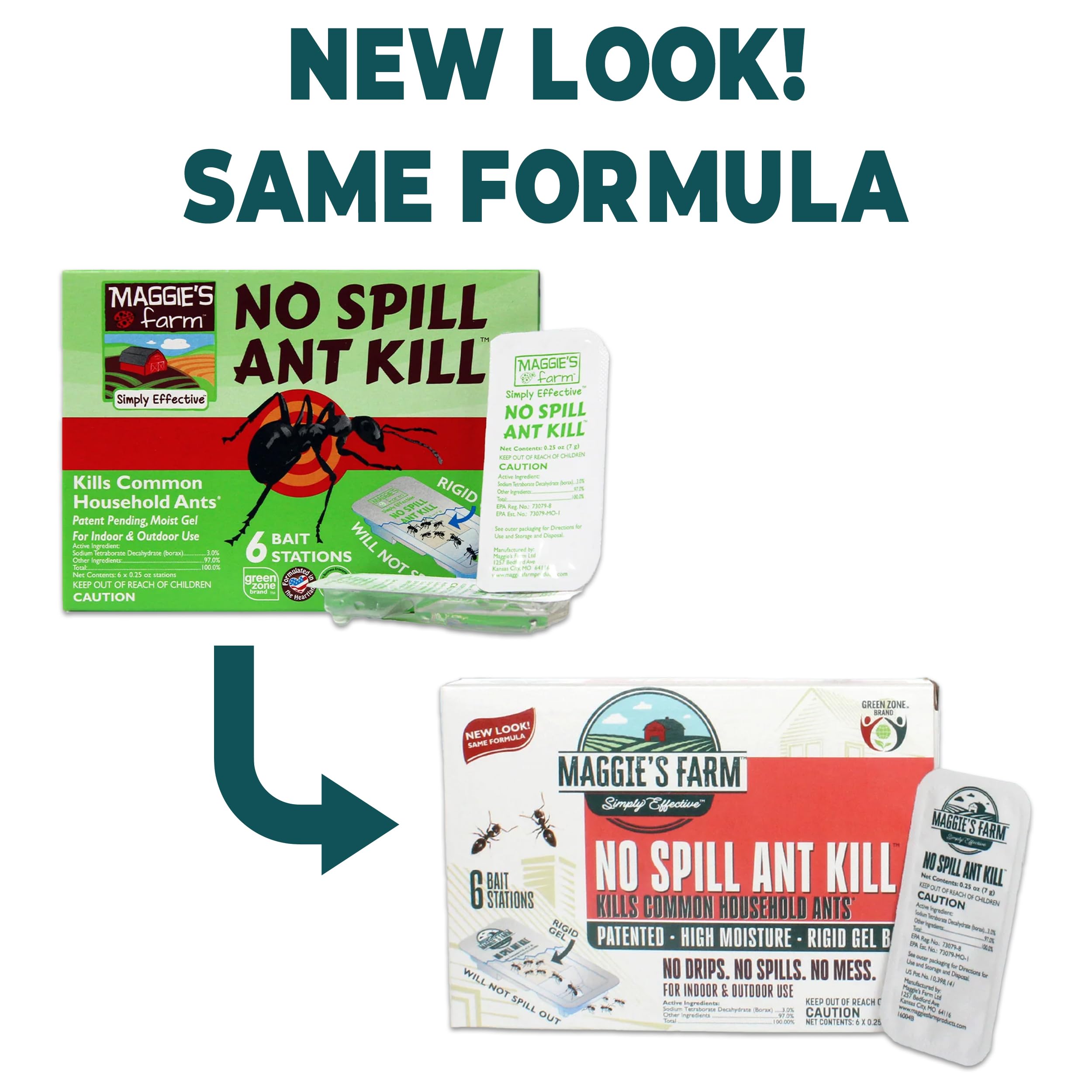 Maggie's Farm MAKS001 ant-trail-bait shown for targeting trails and luring ants.