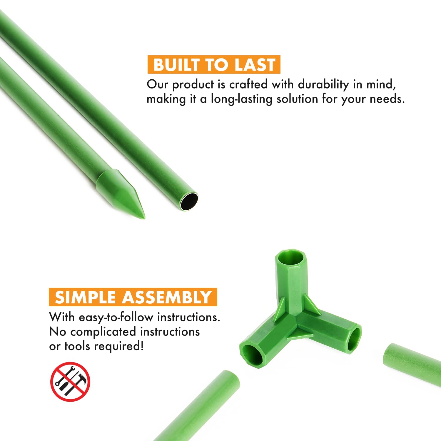MAGGIFT durable steel core with plastic coating withstands weather conditions.