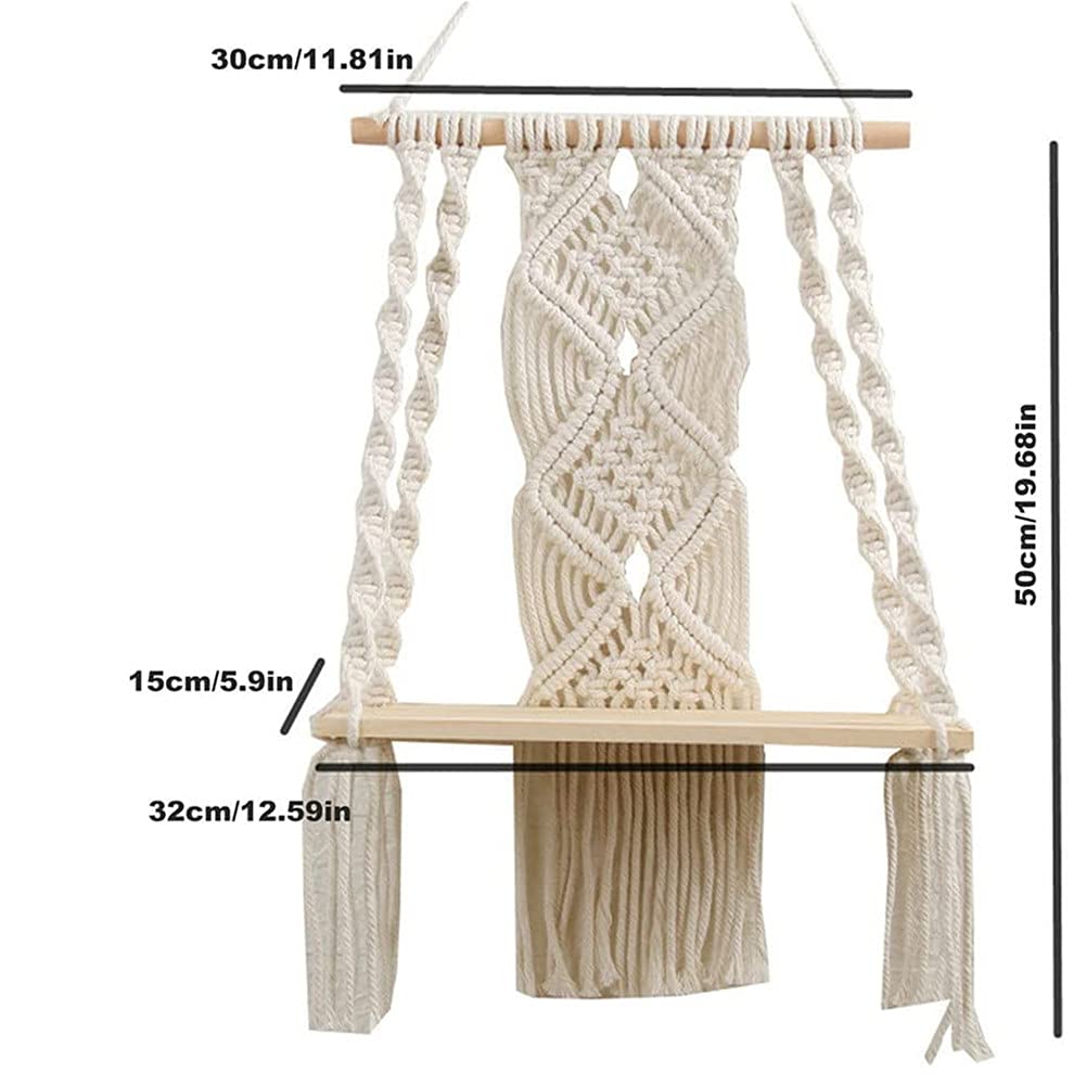 Maghat boho plant shelf shows greenery while saving desk space