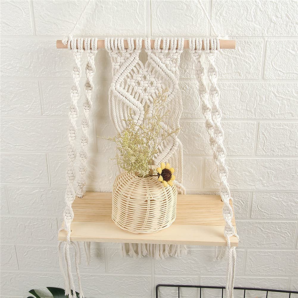 Maghat handmade rope shelf adds warmth and texture to rooms