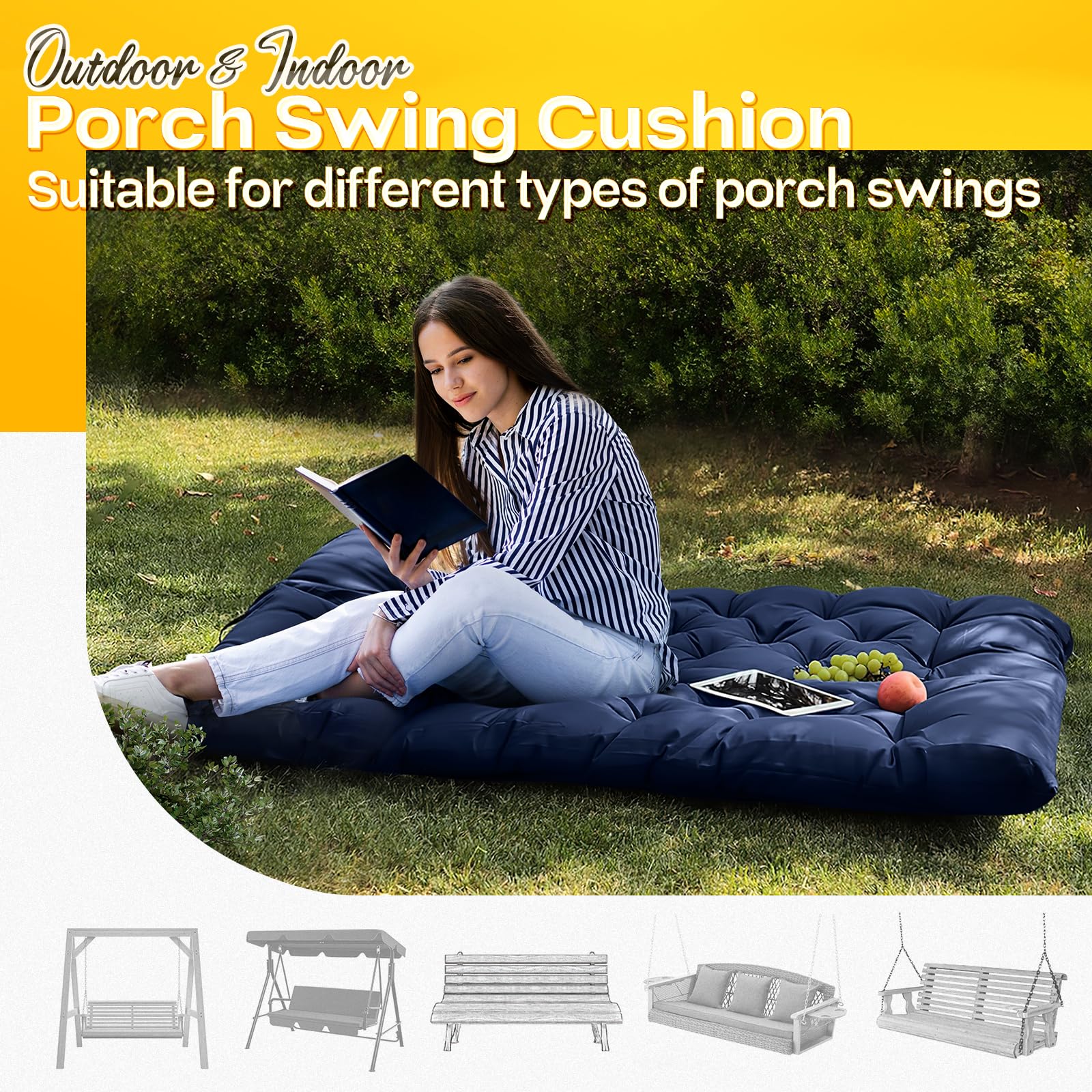 Magic Elephant blue color option shown for durable outdoor lounging.