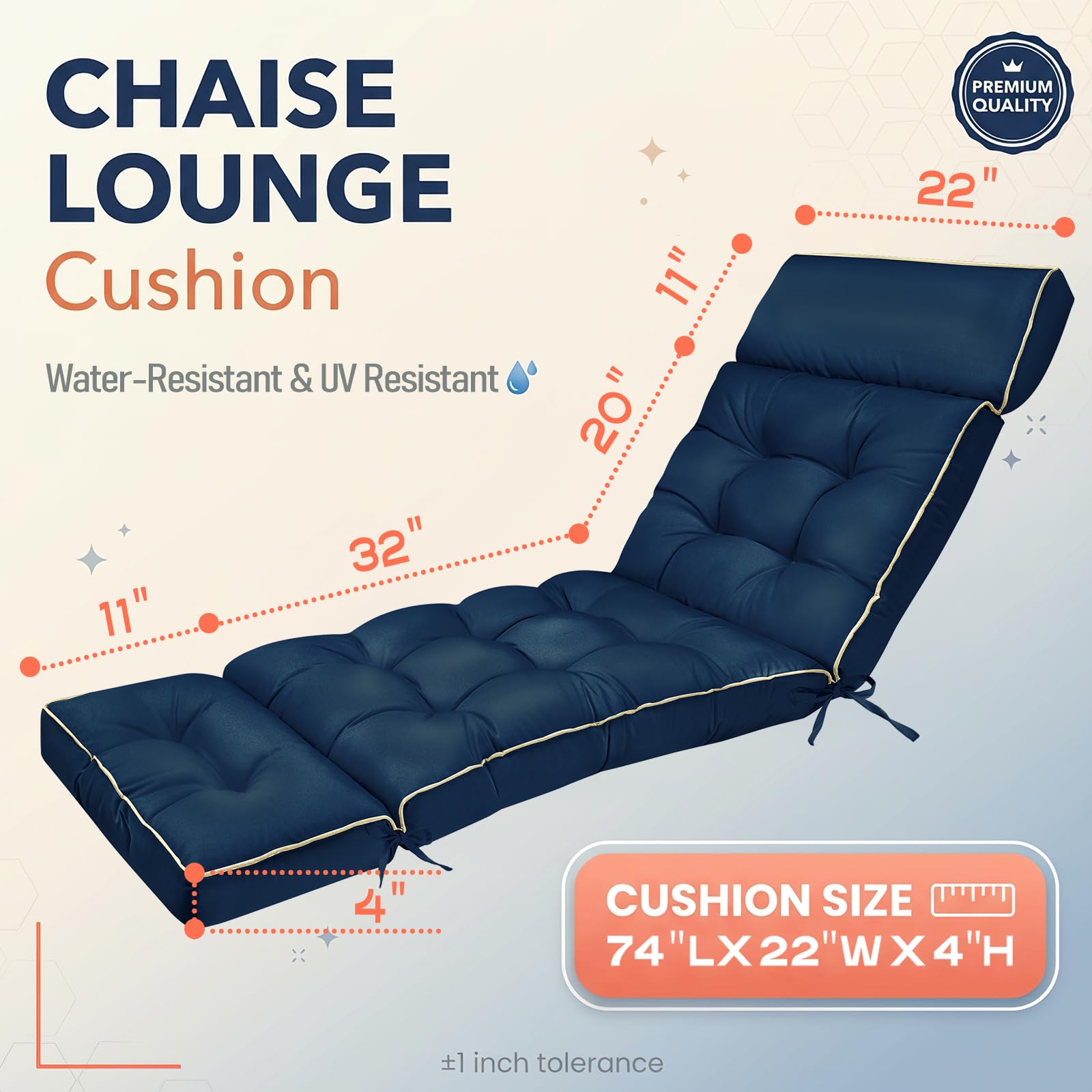 Anti-slip back with ties keeps MAGIC ELEPHANT cushion secure on chairs.