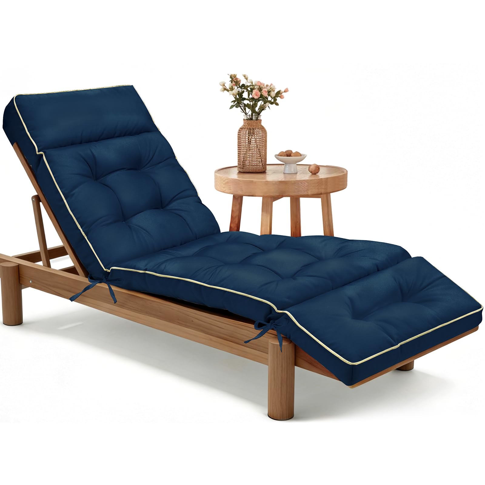 MAGIC ELEPHANT memory foam chaise cushion for outdoor lounging and comfort.