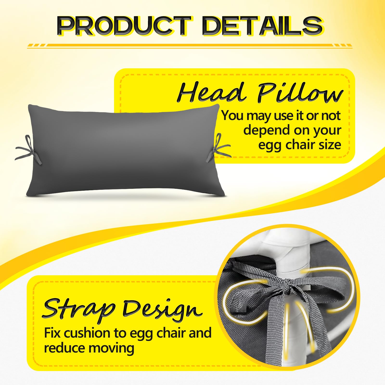 Magic Elephant cushion includes headrest pillow for neck support.