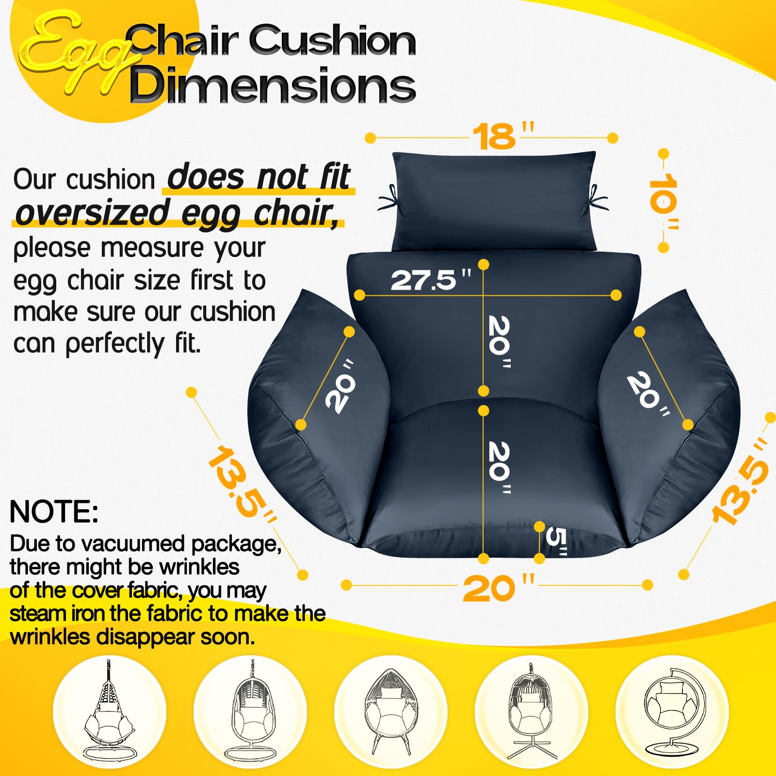 MAGIC ELEPHANT cushion with zipper cover for easy cleaning