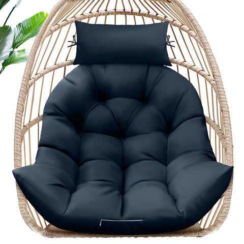 Magic Elephant egg chair cushion blue for plush outdoor lounging