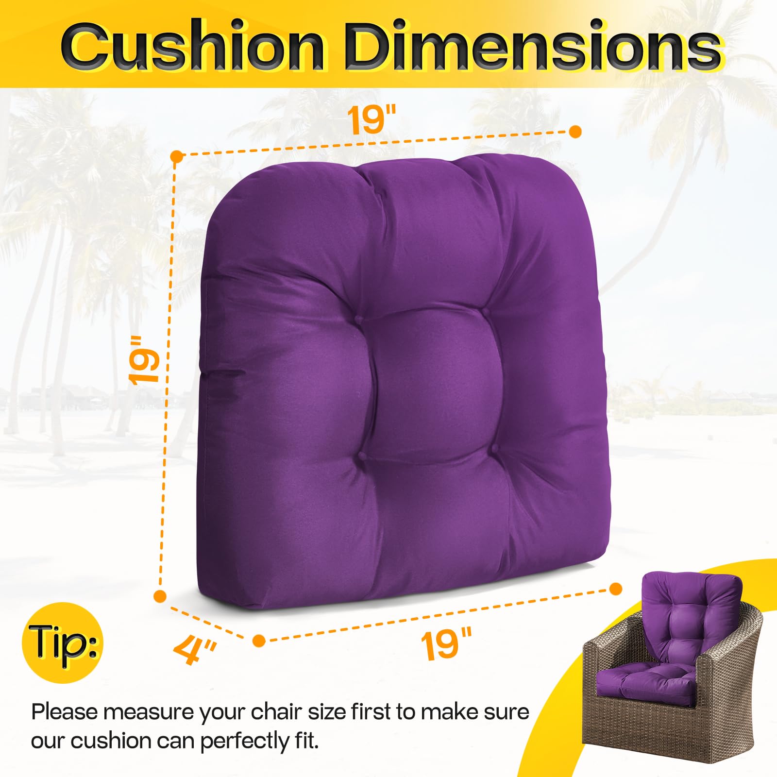 Magic Elephant cushions feature water-repellent fabric for light outdoor use.