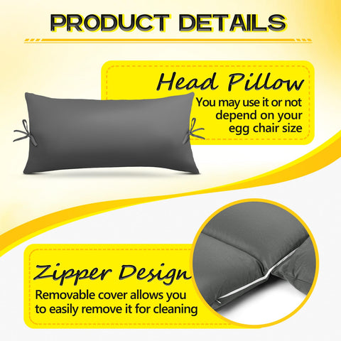 MAGIC ELEPHANT waterproof Oxford fabric cushion gray resists rain