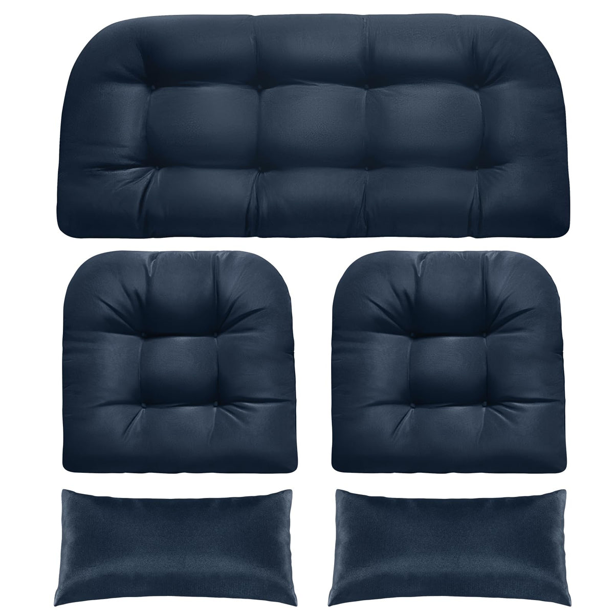 Magic Elephant loveseat cushion with plush memory foam for outdoor lounging