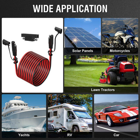 Magic Mask solar panel extension cable for outdoor charging setups.