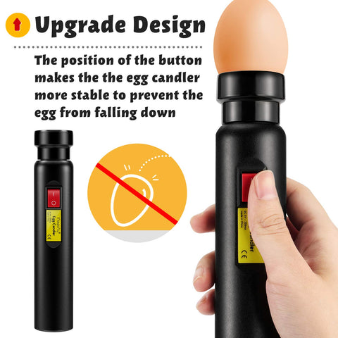 Magicfly egg candler two rubber covers for different egg sizes