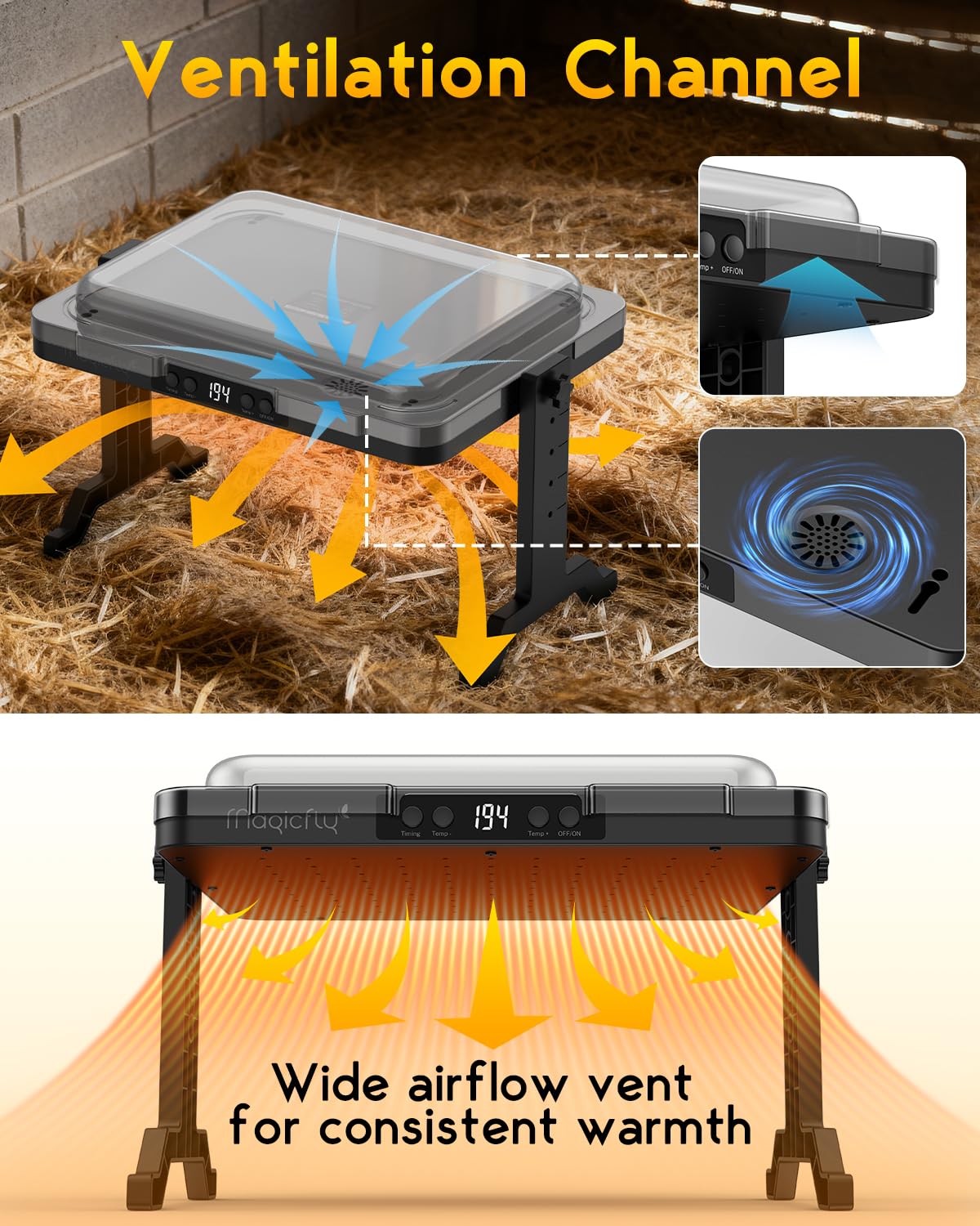 Magicfly smart sensor maintains steady temperature for hatchlings