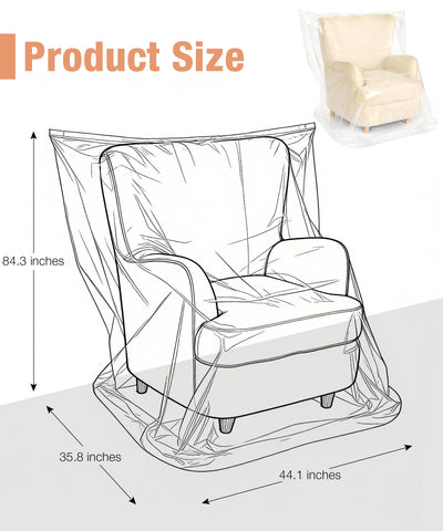 Magicheep easy-use furniture cover requires no tools for quick setup.