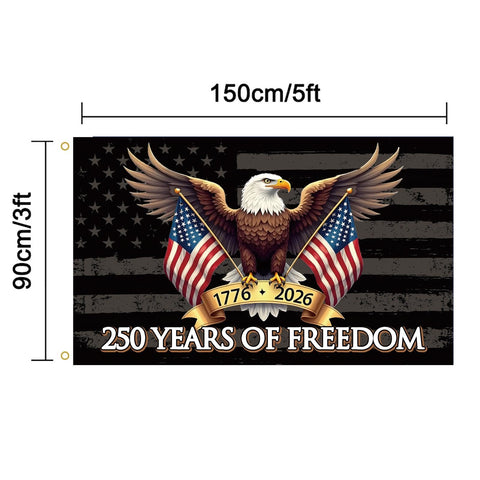 MAGJIUKE 1776-2026 banner with eagle for commemorative events.
