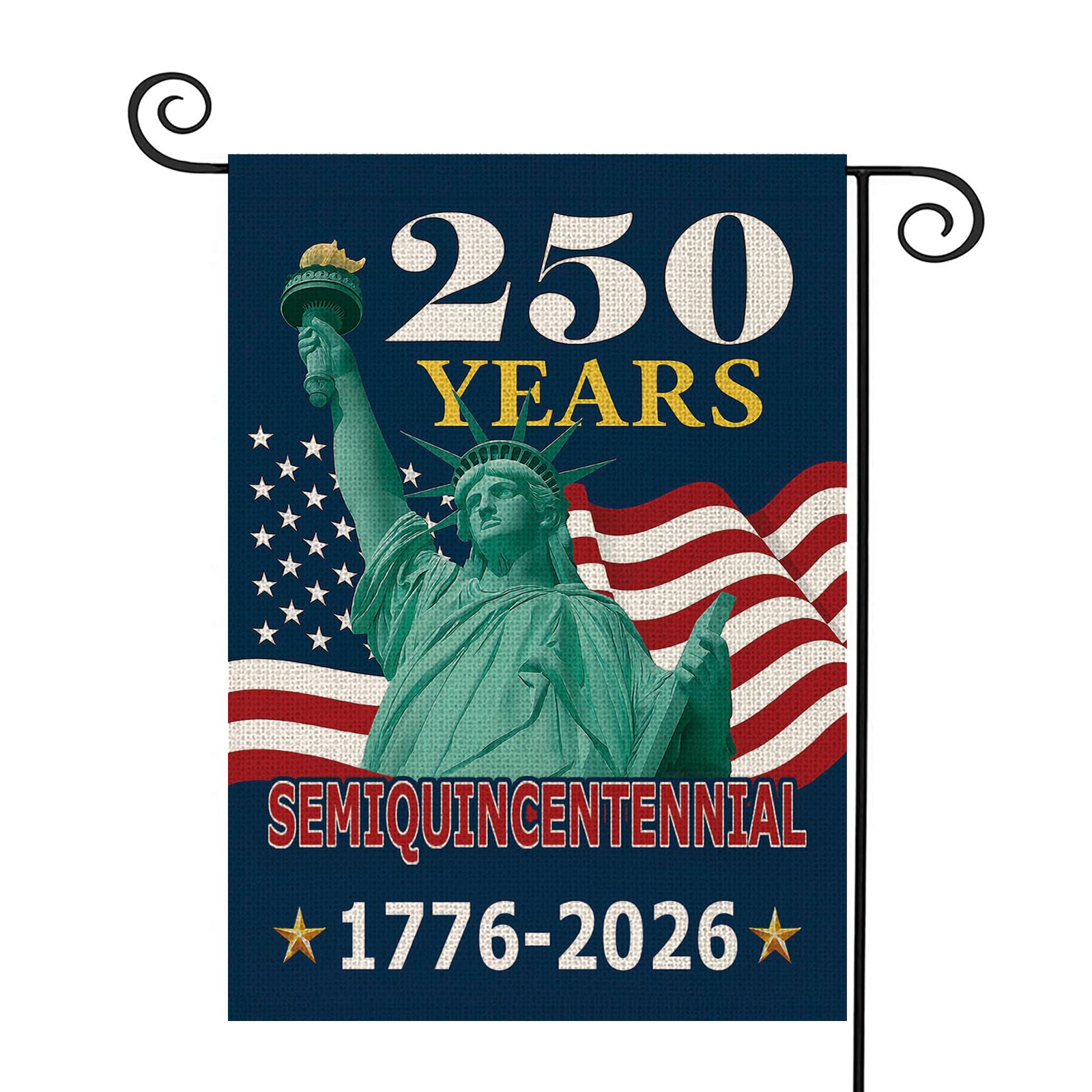 MAGJIUKE 250-years america garden flag for outdoor patriotic display.