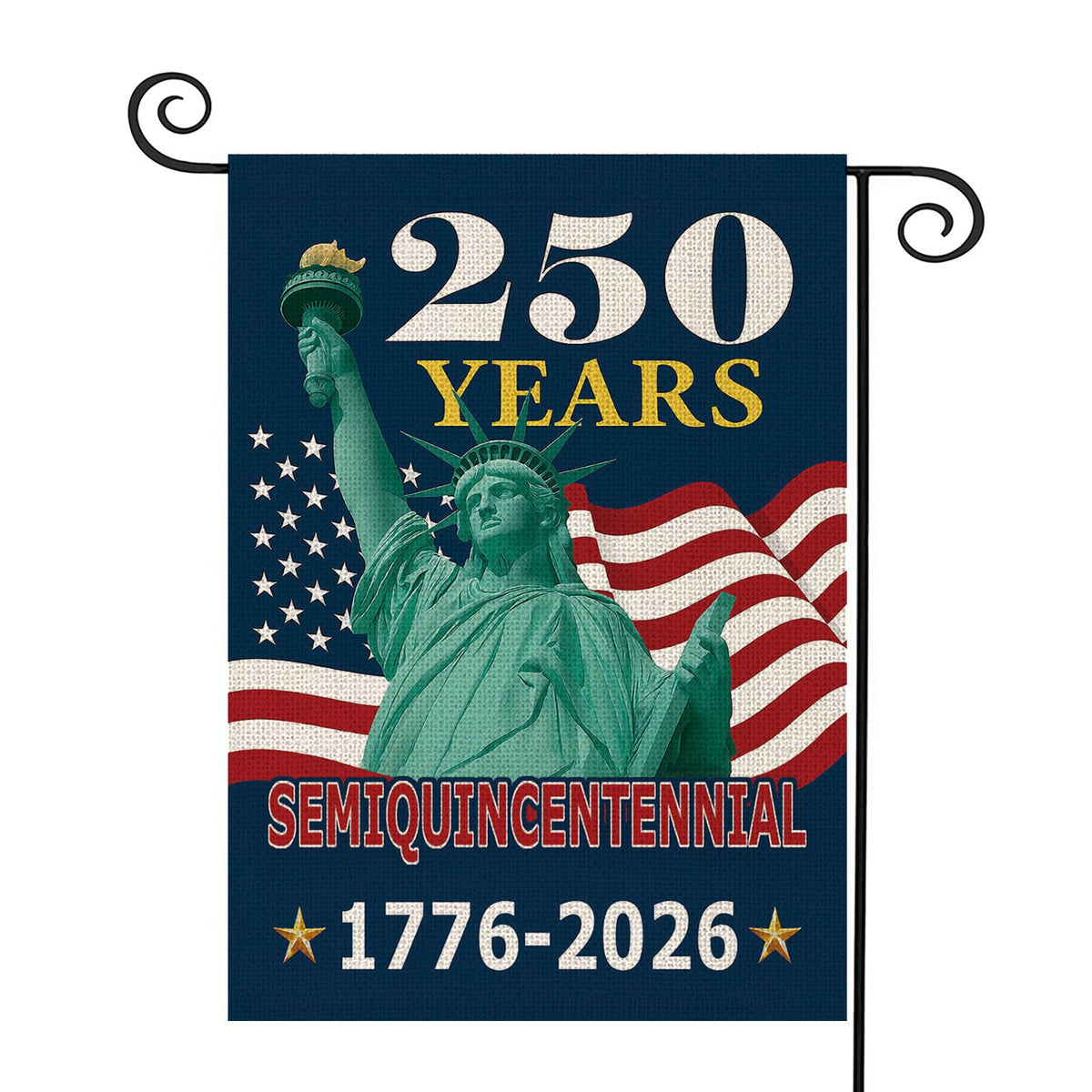 MAGJIUKE 250-years america garden flag for outdoor patriotic display.