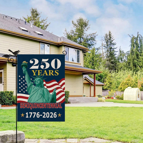MAGJIUKE american stars and stripes on navy background boosts curb appeal.
