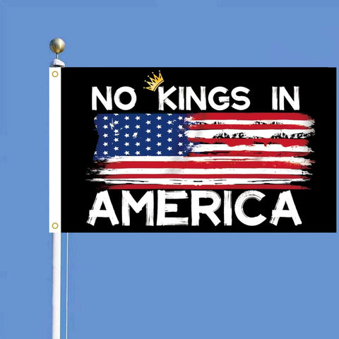 MAGJIUKE No Kings in America features a crown symbol for bold messaging.
