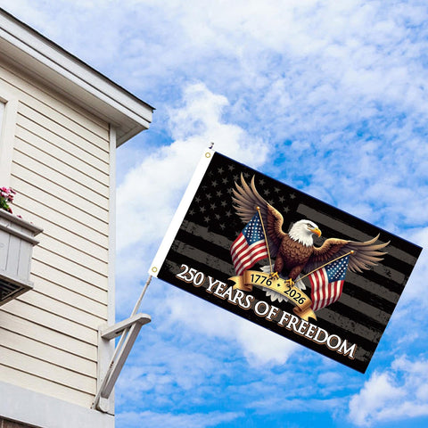 MAGJIUKE 250th anniversary flag makes a statement at ceremonies.
