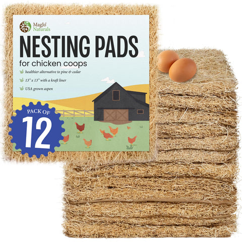 MagJo Aspen Nesting Liner 13x13 12-pack for standard nest boxes.
