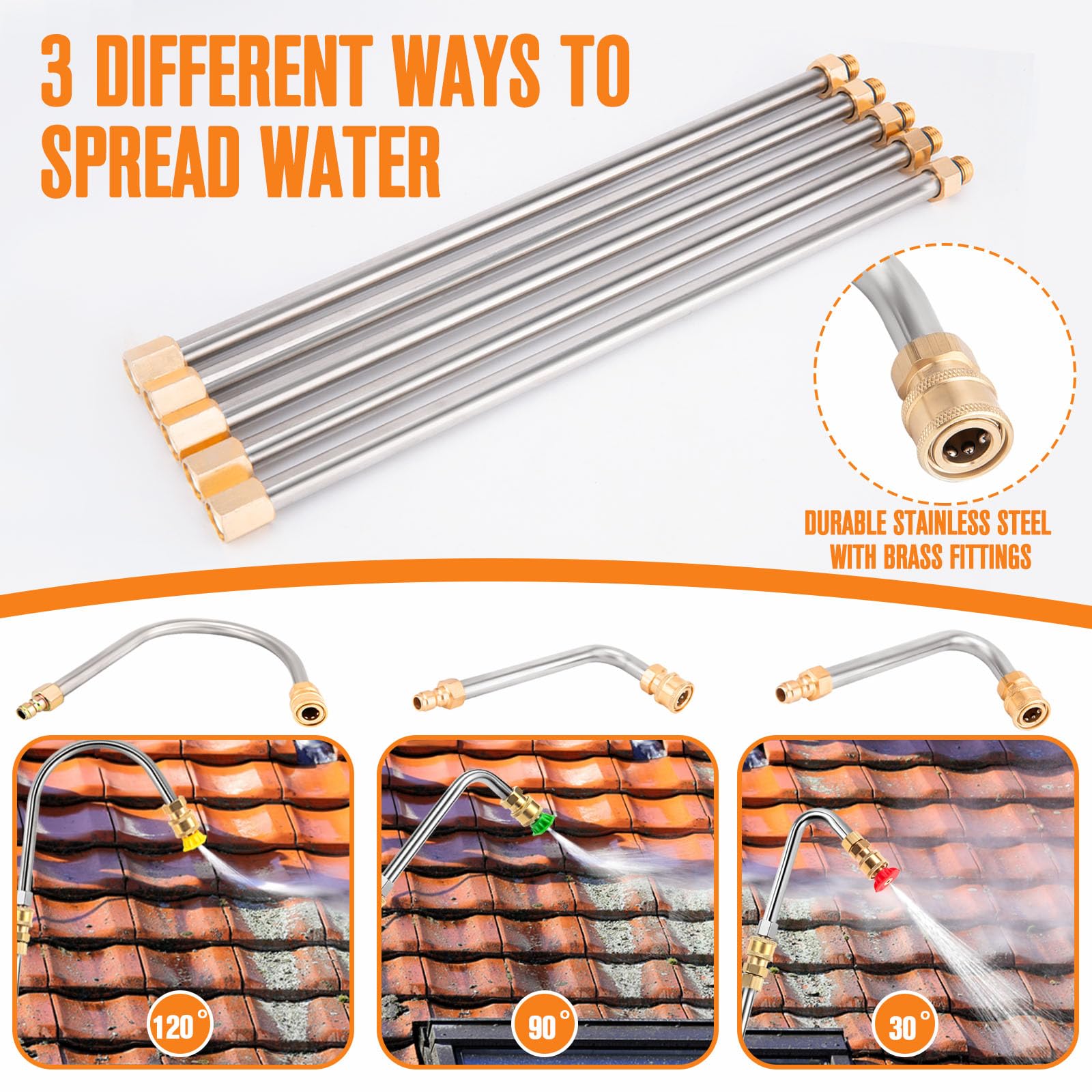MAHOOMMAKH nozzle tip set offers six spray angles for versatility.