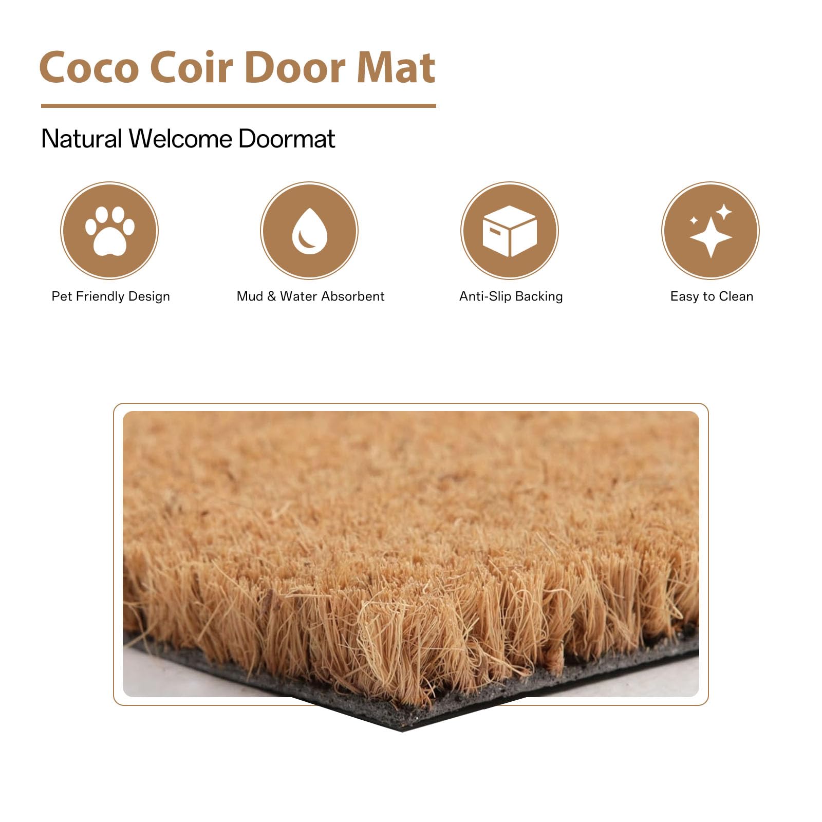 Indoor entryway using Mahrokh doormat to add a cozy decor accent