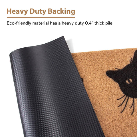 Non-slip backing of Mahrokh doormat keeps it in place on various floors