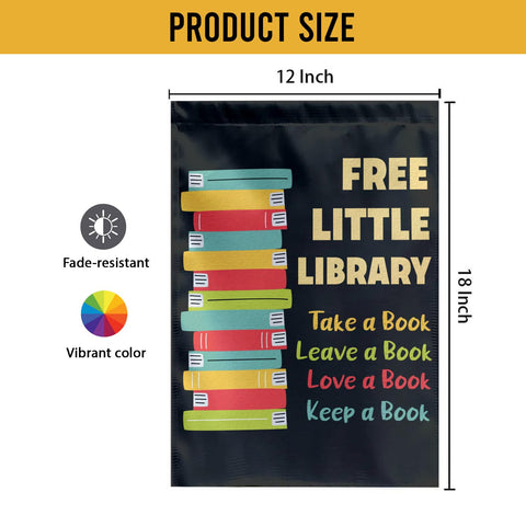 Maianey bookish garden decor flag enhances outdoor spaces.