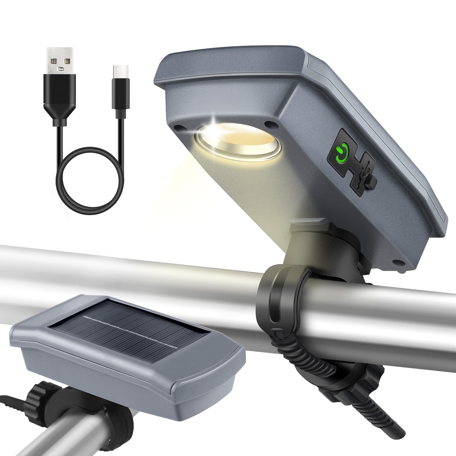 MaiMaiYa grill light with 360° rotation illuminating the grill surface for precise cooking
