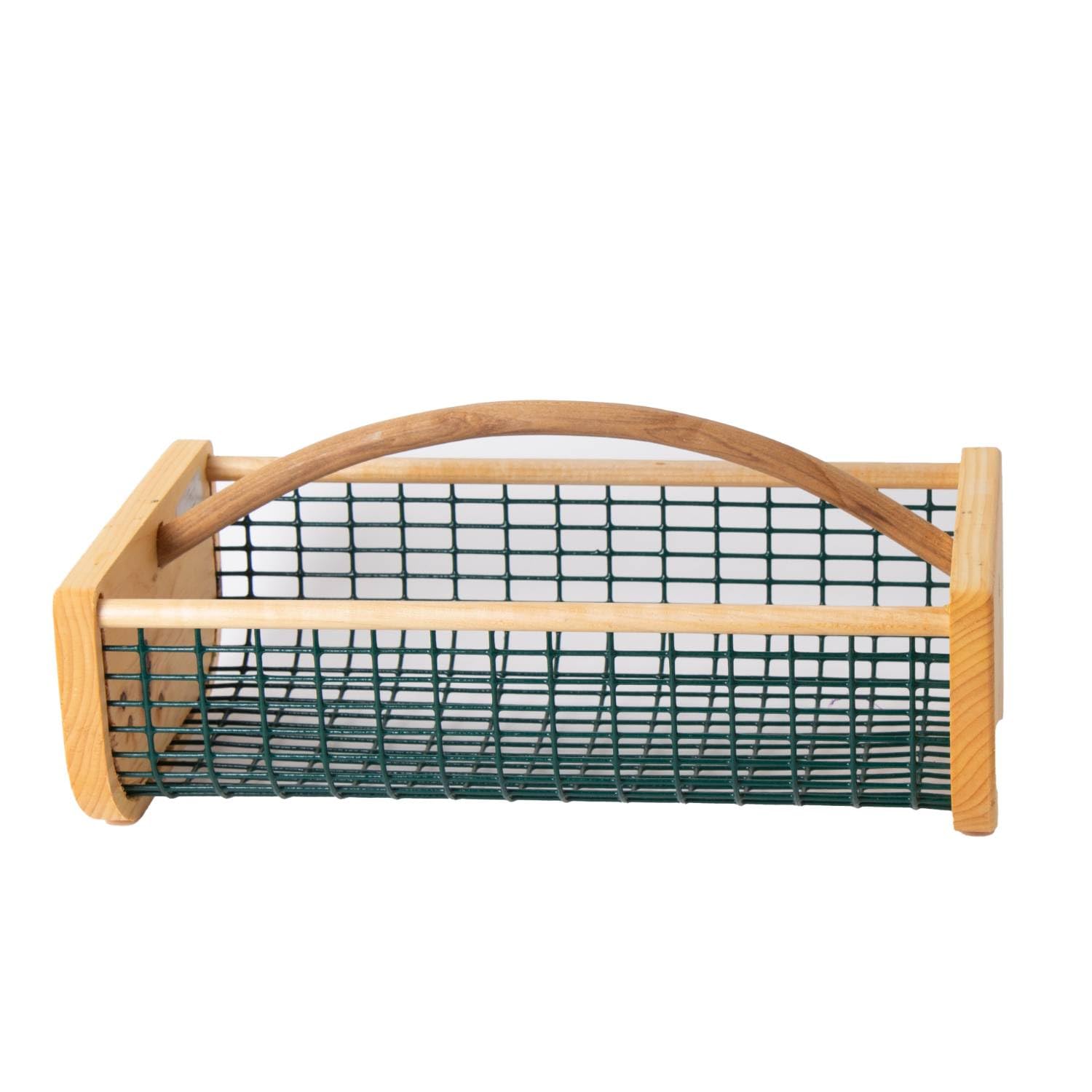 Maine Garden Hod Basket featuring pine ends and oak handle for durability