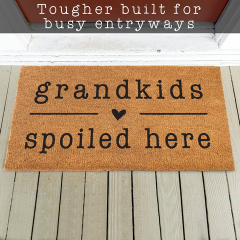 MAINEVENT Coir fibers door mat detail shows durability for high-traffic entrances.