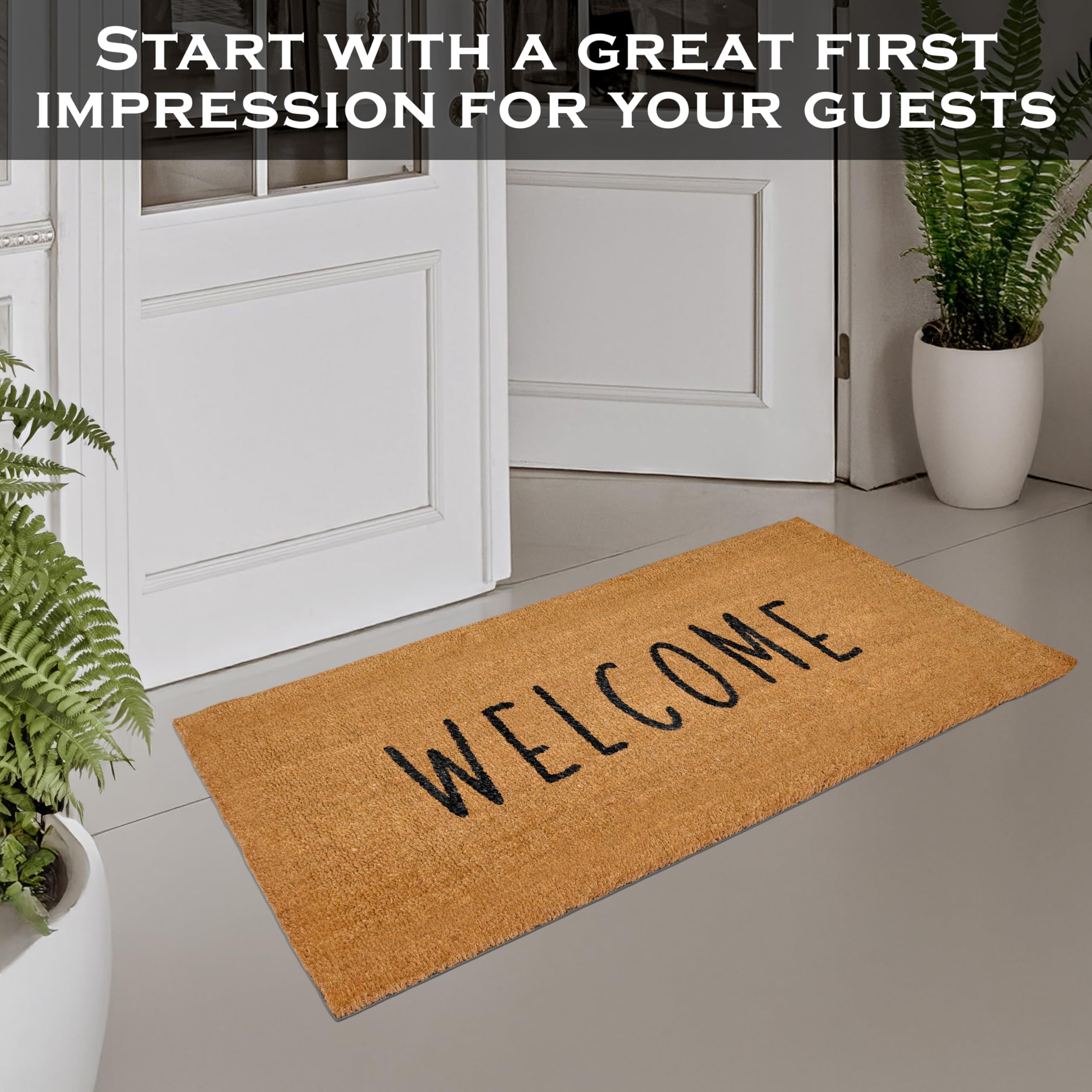 MAINEVENT Covered patio friendly mat suits outdoor entryways