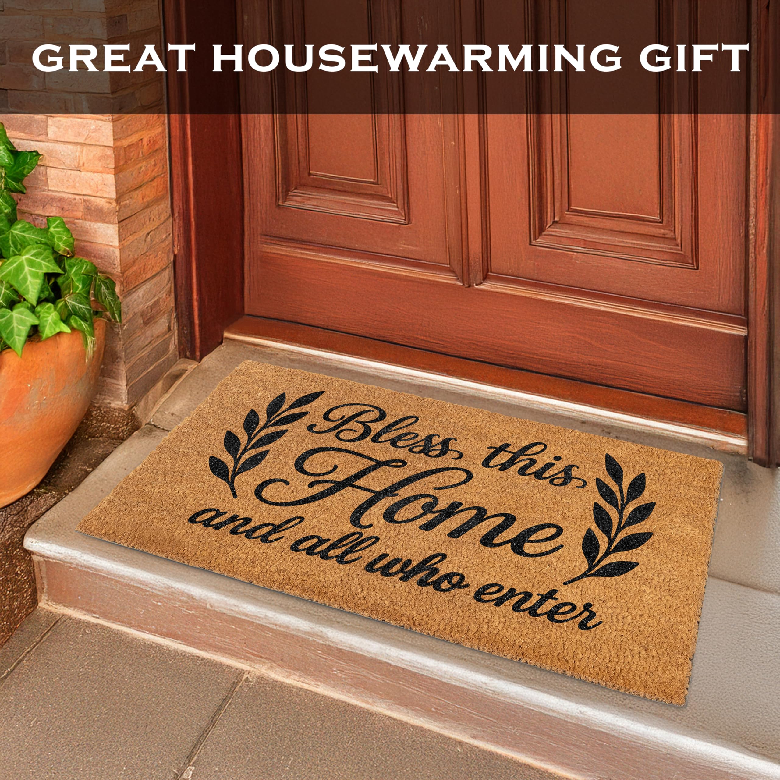 MAINEVENT Welcome mat close-up enhances home decor and hospitality.