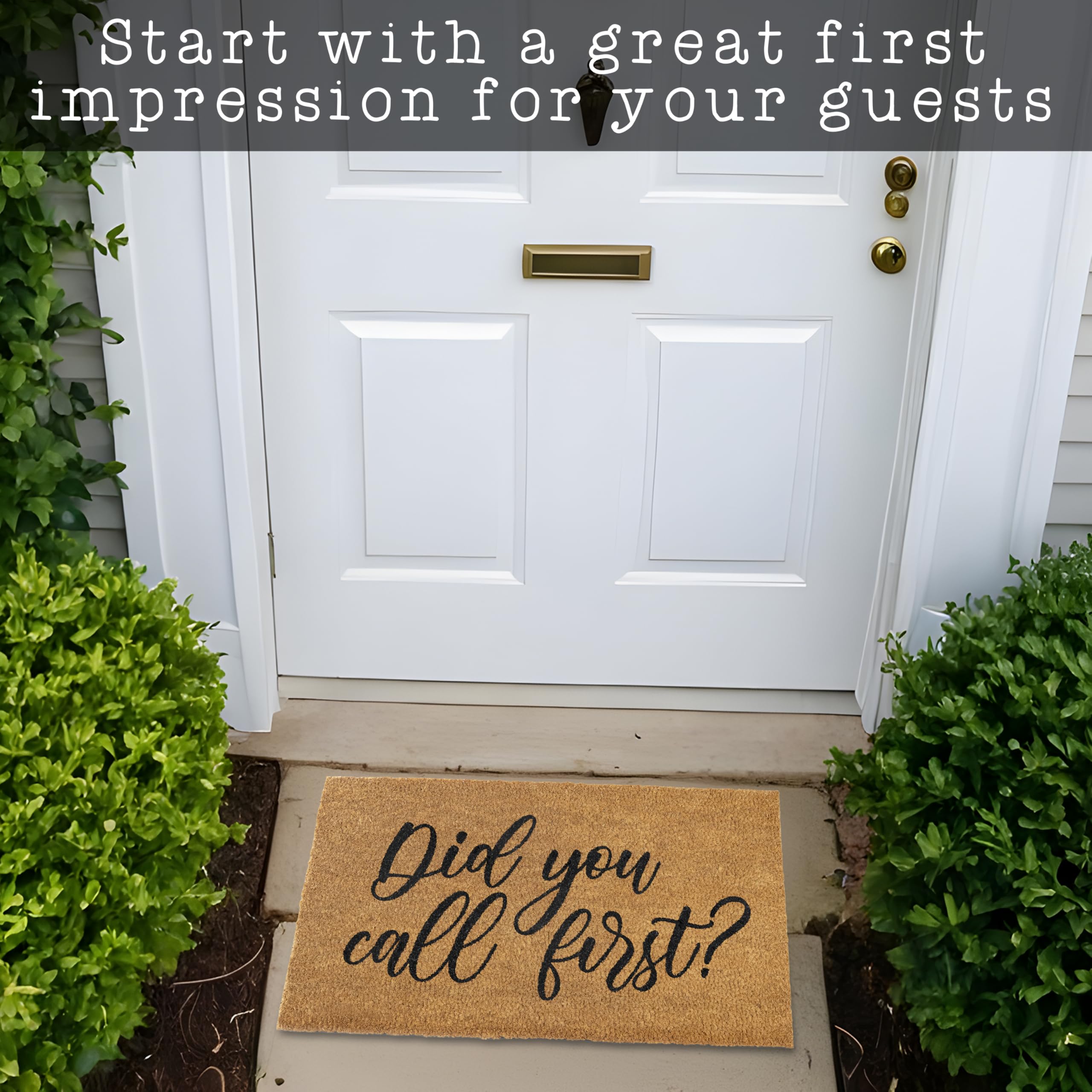 MAINEVENT Did You Call First doormat designed in the USA for quality