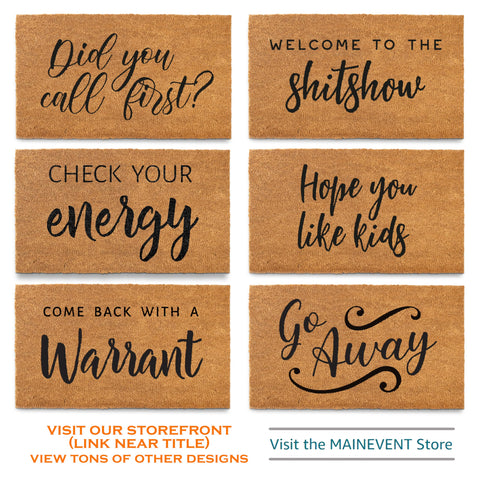 MAINEVENT dogs welcome door mat gift-ready packaging makes gifting easy