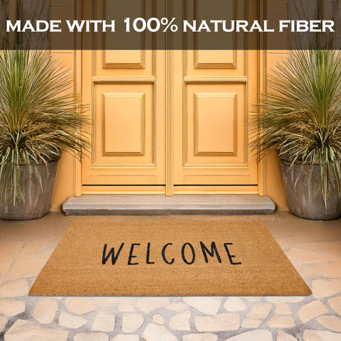 MAINEVENT Double door entrance mat welcomes guests at two access points
