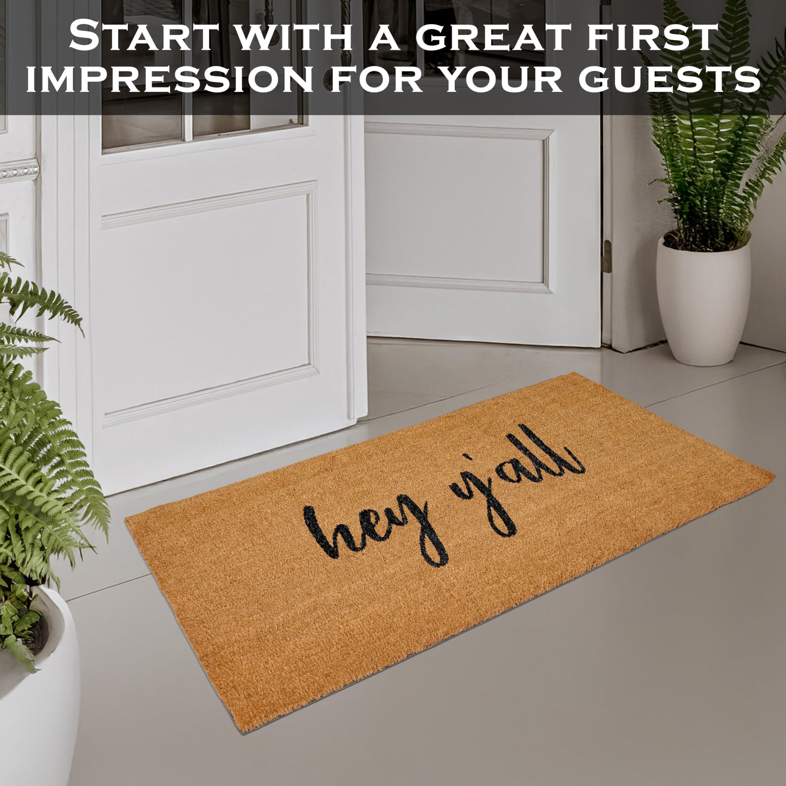 MAINEVENT Easy-care door mat – simple maintenance keeps entry inviting.