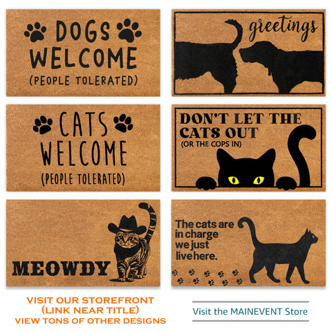 MAINEVENT easy-care door mat for the porch, offering simple dirt control and style.