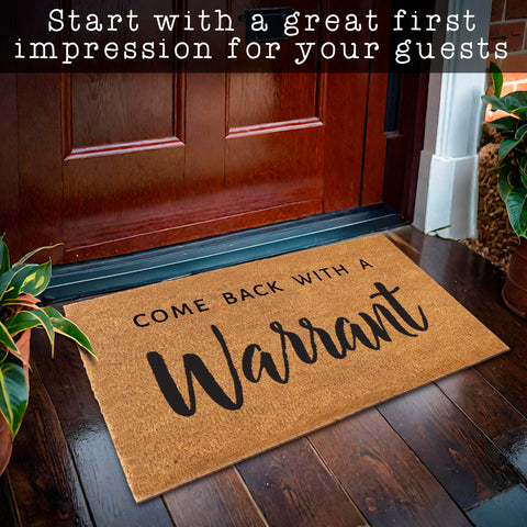 MAINEVENT easy-clean durable welcome mat keeps dirt outside