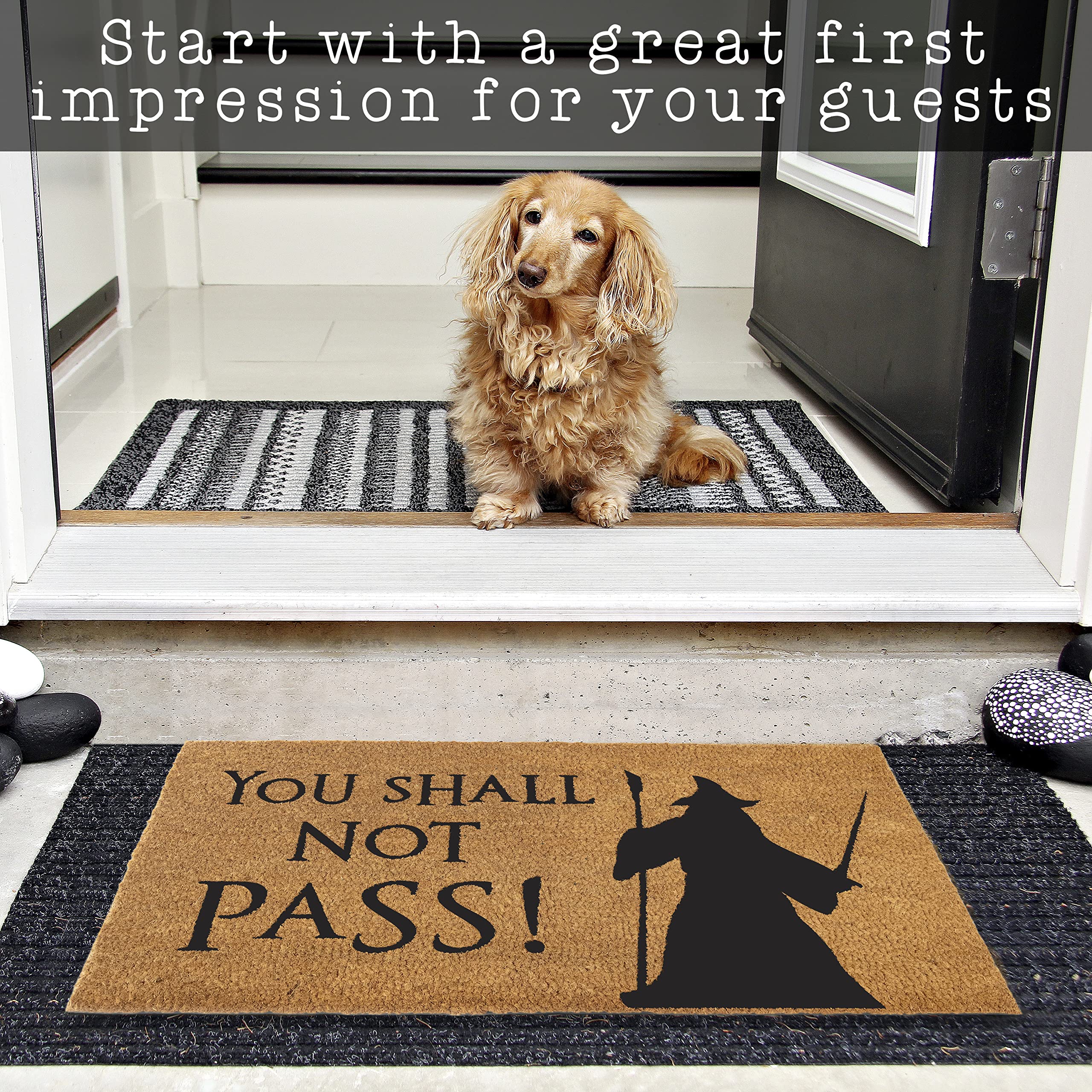 MAINEVENT front door gift mat for nerds and fantasy fans