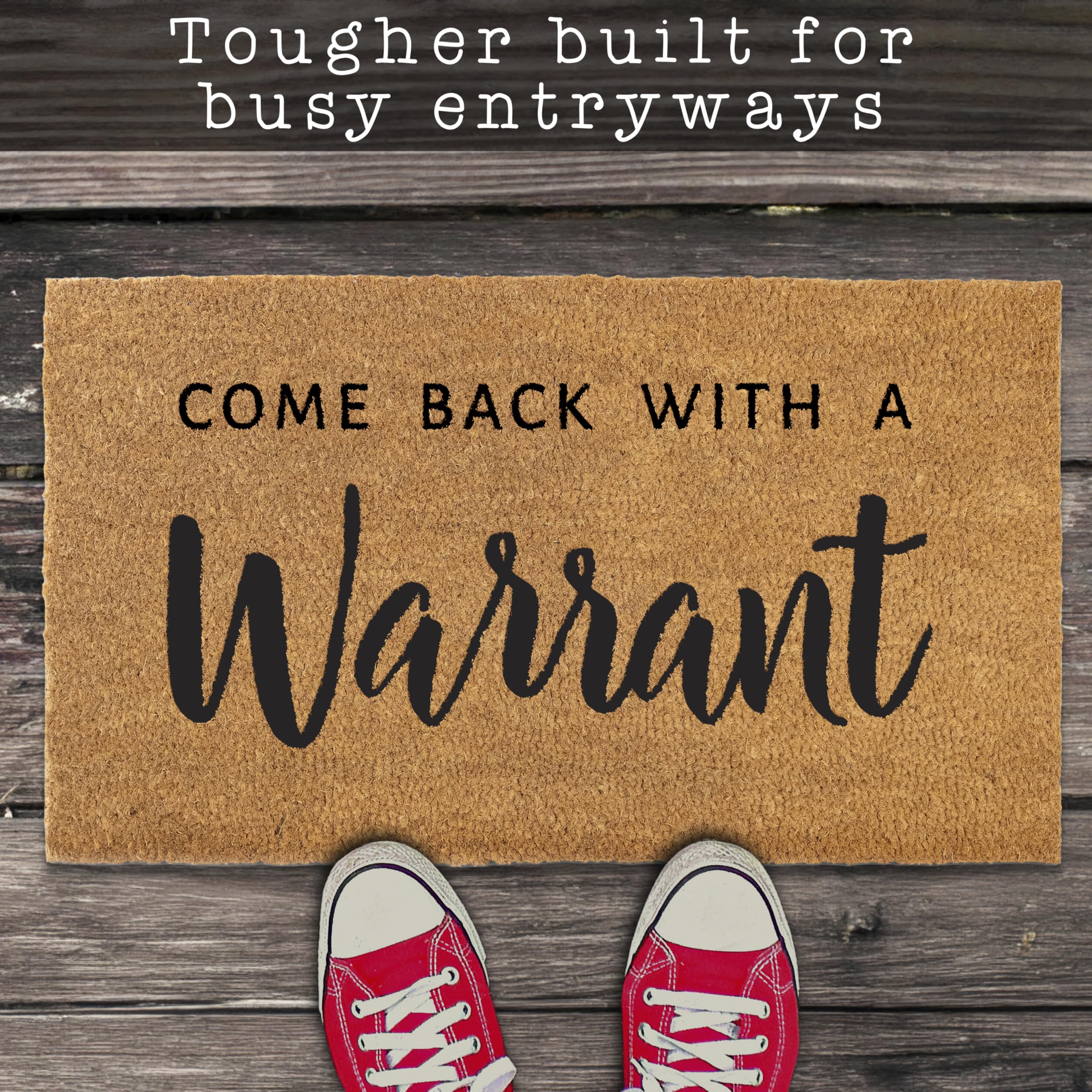 MAINEVENT front door mat with high-traffic 0-6 inch fibers for durability