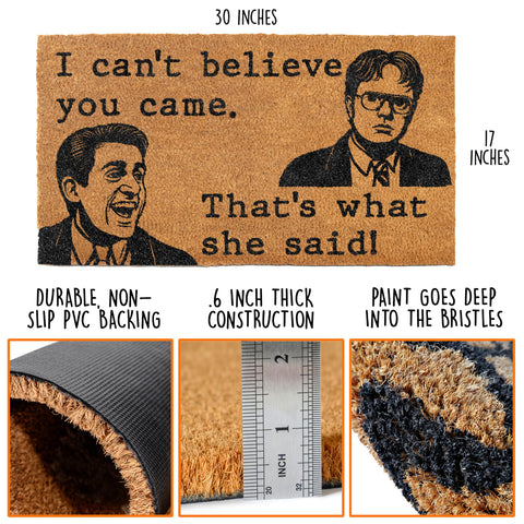 MAINEVENT funny-geek-gift-door-mat makes a great gag gift for geeks and gamers