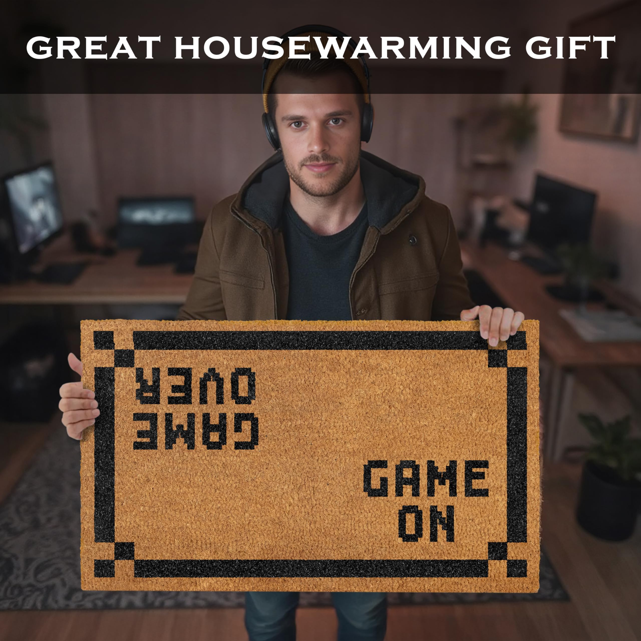 MAINEVENT Game Over Door Mat gaming decor collection, stylish doorstep accent