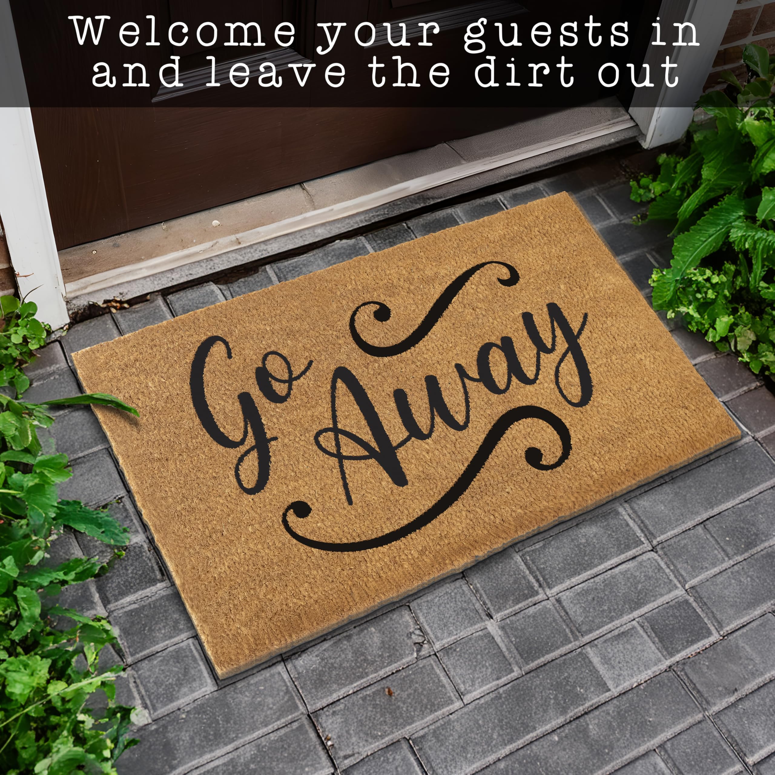 MAINEVENT Go Away Doormat USA design reflects quality and proud craftsmanship.