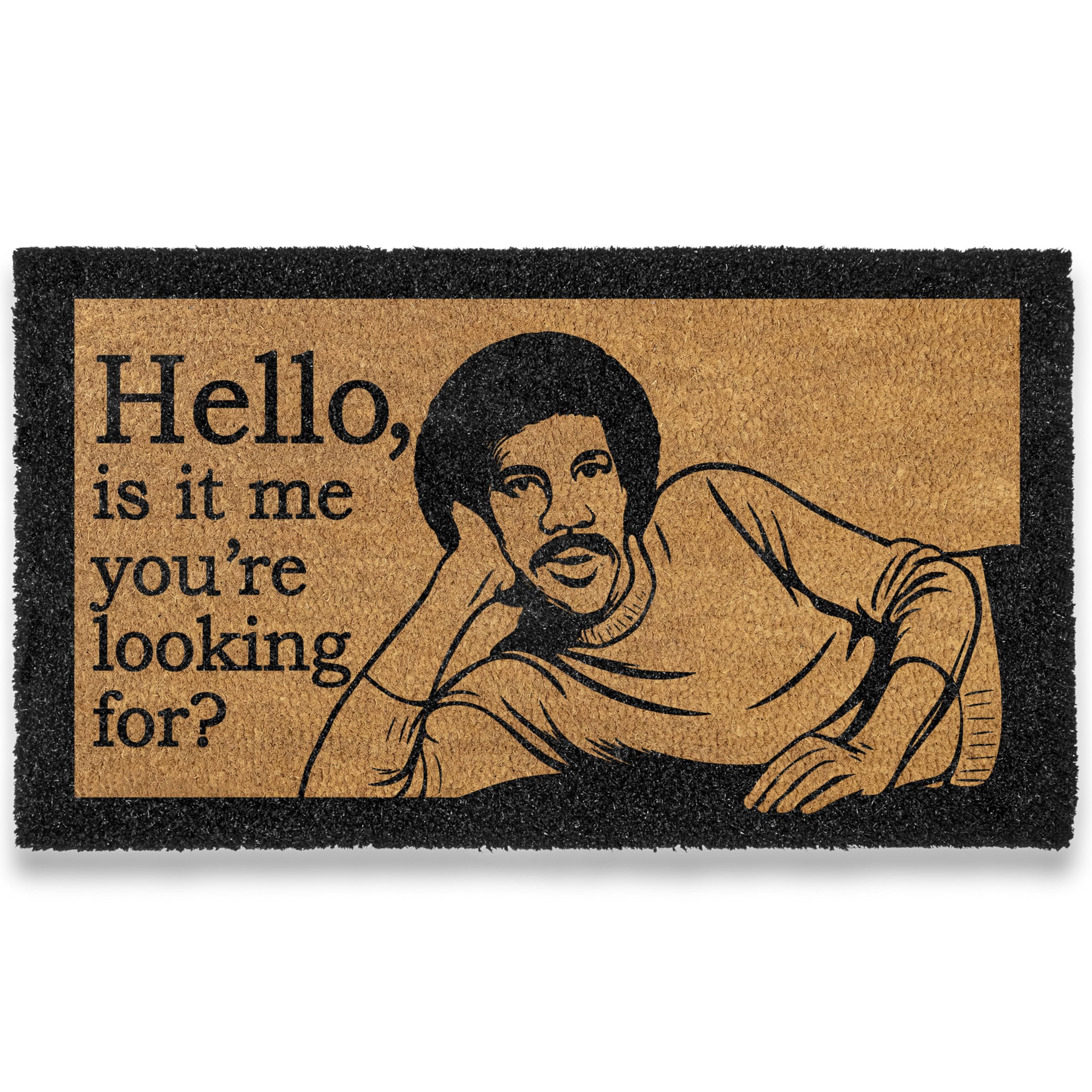 MAINEVENT Hello front-door mat adds curb appeal with a friendly welcome.