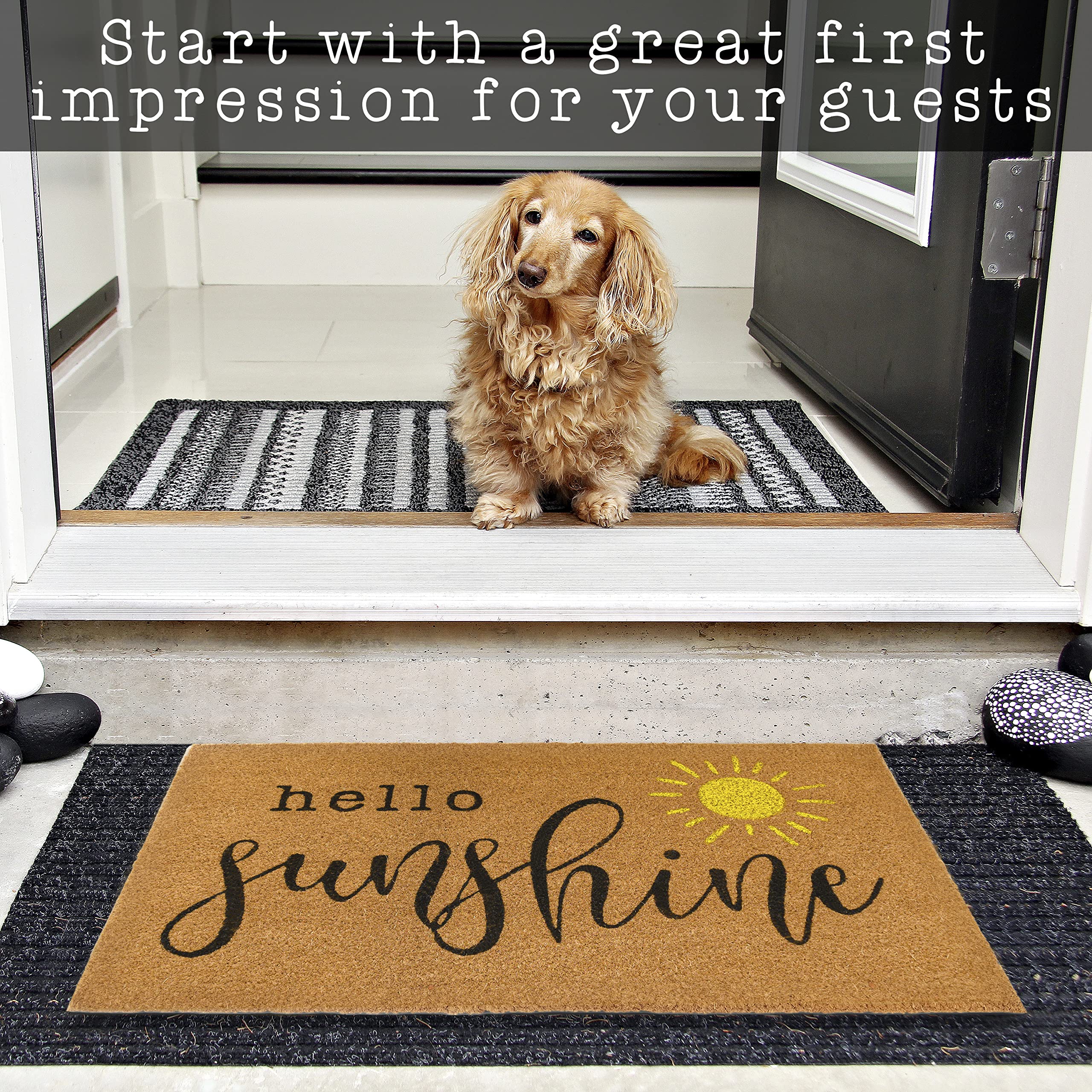 MAINEVENT Non-slip backing keeps the mat stationary in wet conditions.