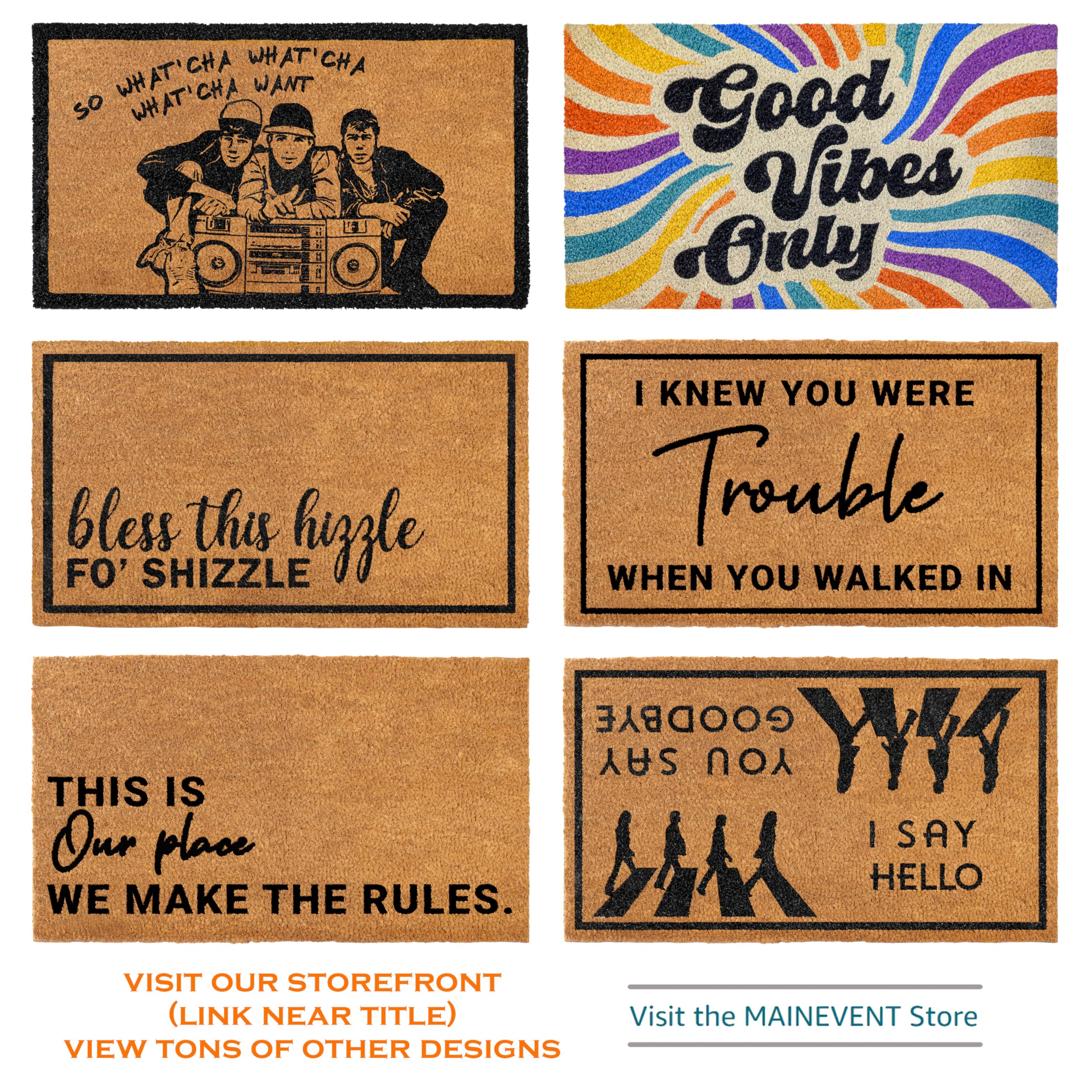 MAINEVENT housewarming gift coir mat combining style and practicality