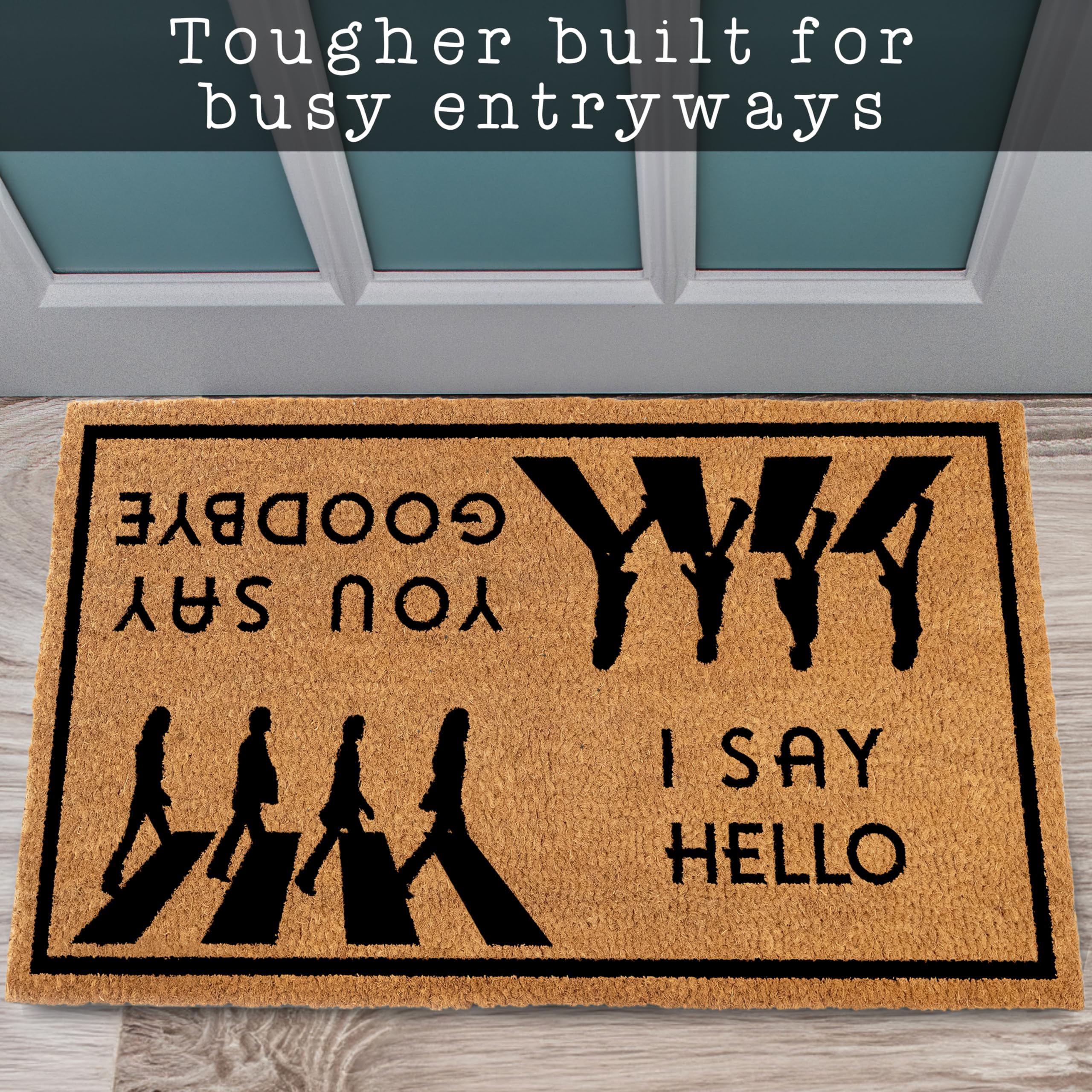 MAINEVENT housewarming gift door mat, sturdy and welcoming